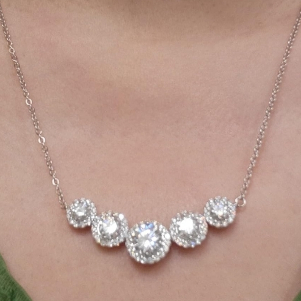 2.8 Carat VVS1 Moissanite Necklace • 925 Sterling Silver Luxury Statement Piece